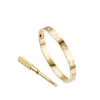 designer bracelet bangle designer jewelry 4CZ diamond size 16 to 22 gold silver rose plated Stainless Steel Fashion Lock Luxury cuff for Women Men woman man Couple