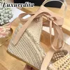 High Quality Designer Womens woven strappy Sandals Fashion Design Ankle Casual Pumps Muller Shoes Luxury Trend High Heels Office Girl triangle heel YMPR 0020