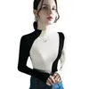 T-shirts Femmes Haute Qualité 2024 Femmes Tops Creux Out Design T-shirt Femme Vêtements Hiver Automne Sexy Crop Top Vêtements Casual Blouse