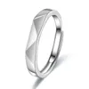 Fedi nuziali Semplice anello geometrico per coppia anello aperto regolabile adatto per uomini donne coppie fedi nuziali personalizzate gioielli di fidanzamento regali per feste 240103