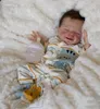 reborn doll kit sleeping April smiley face very soft touch fresh color unpainted unfinished parts DIY 240104