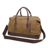 Original lona de couro dos homens sacos de viagem carry on bagagem saco duffel bolsa de viagem tote grande saco de fim de semana gota 240104