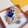 High-end Nordic Retro Milk Tea Drinks Coffee Cup Gilt Edging Porcelain Large Capacity Mug with Gift Box