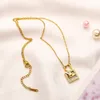 Luxury Pendant Necklace Fashion Girl Gift Choker Designer Jewelry Long Chain 18K Gold Plated Necklace Spring Romantic Women Necklace Jewelry