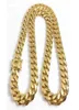 Stainless Steel Jewelry 18K Gold Plated High Polished Miami Cuban Link Necklace Men Punk 15mm Curb Chain Double Safety Clasp 18inc7860128