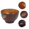 Ciotole Ciotola per zuppa in ceramica Foglie in legno Creativo Solido in stile giapponese Stoviglie da cucina per la casa