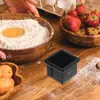 Platten Mini-Tarte-Pfannen zum Backen von quadratischen Toastformen, Brot, antihaftbeschichtetes Metall, praktische Legierung