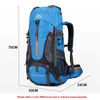 70L Camping Rucksack Herren Reisetasche Kletterrucksack Großes Wander-Aufbewahrungspaket Outdoor Bergsteigen Sport Umhängetaschen 240104