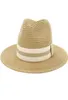 Panama Hat Unisex Summer Sun For Women Man Wide Brim Straw Men UV Protection Travel Jazz Cap Floppy Beach Hats3893158