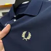 2024 Summer Embroidery Men's Golf Casual POLO Luxury Wear High Quality Brand 60 Cotton Lapel Short Sleeve Polo Shirt 240104