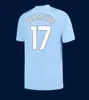 23 24 HAALAND SOCCER JERSEYS GREALISH STERLING MANS VILLES MAHREZ Fans Player Version DE BRUYNE FODEN 2023 2024 Football Tops Shirt Kit Enfants Ensembles Uniformes Champions