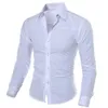 Men's Shirt Luxury Casual Formal Long Sleeve Slim Fit Business Dress Shirts Tops commute office work shirt tops male clothing 240104