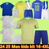 2025 Brasil VINI JR. Jersey de fútbol brasil CASEMIRO 24 25 Equipo nacional G.JESUS P.COUTINHO Hogar visitante hombres kit para niños L.PAQUETA T.SILVA PELE MARCELO Camiseta de fútbol uniforme