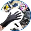 100 Stück schwarze Einweg-Nitrilhandschuhe für Haushaltsreinigungsarbeiten, Sicherheitswerkzeuge, Unisex, latexfrei, antistatische Gartenhandschuhe 240104