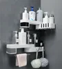 Corner Shower Shelh Creative Seamless Rotating Stativ Home Wallmount Storage Rack Multifunktion Badrumstillbehör Set Kitchen9338914