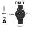 Relojes de pulsera Reloj de cuarzo de moda para hombres Mujeres Casual Pareja Reloj de pulsera Regalo