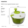 Deshidratador de verduras Secador eléctrico de limpieza rápida Fruta y separación húmeda seca Drenaje Ensalada Spinner Home Gadget 240104