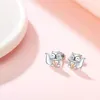 Stud Earrings Creative Squirrel For Girl S925 Sterling Silver Ear Fashion Sweet Cute Women Jewelry Gift KOFSAC