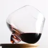1 Stück Unregelmäßiges Whisky-Weinglas Rotierendes Hochbauch-Bier-Whisky-Brandy-Cocktail-Trinkbecher Weinbecher Unten Barglas 240104