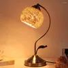 Vasi Vintage LED Tiffanylamp per camera da letto lampada da comodino E27 mosaico in vetro colorato decorativo per la casa
