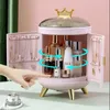 Makeup Storage Box Make Up Skincare Holder Jewelry Bag Cosmetics Organizer Plastic Container For Bathroom Dressing Table Home 240103