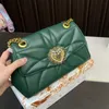 Designer mulheres bejeweled coração fecho bolsa de ombro itália marca de luxo nappa couro vintage acabamento dourado logotipo flap sacos senhora deslizante corrente cinta crossbody bolsa