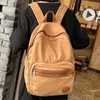 Trendy Female Canvas Laptop College Backpack Cool Lady Vintage Book Bag Women Cute Student Fashion Girl School Bags 240103