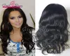 100 ludzkich włosów Pełne koronkowe peruki dla czarnych kobiet niedrogie koronkowe koronkowe perug7103042