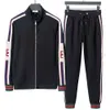 Designer masculino tracksuits luxo top gucc sweatsuits clássico moda correndo jogger casual homem roupas roupas calças jaqueta de duas peças mulheres esportes casais soltos