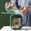 Electric Fans Misting Electric Fan Mini Rechargeable Portable Fan Cooling Air Humidifier Mini Air Conditioner 2000mAh Battery for Home Office YQ240104