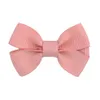 Bulk Wholesale Price 200 pc/lot 2 Girls Solid Grosgrain Ribbon Hair Bow Clips Ribbon Hairbow With Clips For Kids Girls Headwear 240104