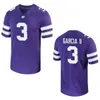 Stitch Football College 3 RJ Garcia II Jersey Mens Kansas State Wildcats 18 Will Howard 9 Treshaun Ward 5 Avery Johnson 31 DJ Giddens 21 Marques Sigle University