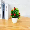 Decorative Flowers Artificial Fruit Bonsai Plants Fake Flower Potted Plant Living Room Garden Home Decoration