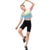 Lu Align Lu Yoga Sport Sport TiedyeTop abbigliamento donna Allentato Corsa Manica corta T-shirt fitness traspirante ad asciugatura rapida Abbigliamento sportivo per allenamento all'aperto LL Lemon