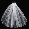 Bridal Veils Veil 1 Tier Rhinestone Wedding With Comb Women's Short 2024