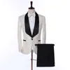 Мужские костюмы новейшего дизайна с черными лацканами, мужской смокинг для жениха на заказ, свадебный смокинг для выпускного вечера Terno Masculino, приталенный пиджак, 3 предмета