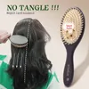 Brosse Cheveux Femme Detangling Hair Brush 여성 에어백 헤어 브러시 머리 두피 마사지 브러시 나무 빗 Barber Combs 240104