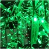 Julekorationer LED Artificial Willow Wee Tree Light Outdoor Use 1152 st -lysdioder 2m höjd Regntät dekoration Drop Delivery Hom Dhyd2