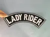 Ferramentas Lady Rider Patch Top Rocker Black Back Patches para colete jaqueta emblemas bordados ferro costurar em emblemas 10 polegadas frete grátis