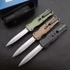 BM 3320 Infidel OTF Auto Knife 3.858 "D2 Blade, CNC 6061 Aluminiowe uchwyty, kieszonkowy przetrwanie w kieszeni Noże samoobrony UT85 UT88 3300 3310 3200 4600