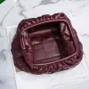 Borsa a mano firmata Wanderer 10A Borsa a mano morbida in vera pelle rossa vino rosso tessitura Borsa grande marca Borse di lusso Portafoglio elegante Alta qualità 2688 con scatola