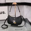 Tabby Designer Halve maan onderarmtas Tote okseltas Luxe meisjes dames schoudertassen Topkwaliteit effen kleur tas Mode tas Quadrate echte pick-up gesp