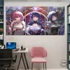 Anime fille Genshin Impact affiche de jeu vidéo sans cadre décoration murale art cadeau surprise shogunat shogun sans cadre 3 pièces 240104