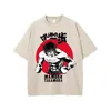 Męskie koszulki anime ippo myte tshirts harajuku vintage beżowa bawełniana koszula dla mężczyzn Kobiet Hip Hop Streetwear Y2K Summer Top Tee