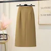 Skirts Sexy Hip Spring For Women High Waisted Basic Black A-Line Work Wear Pencil Bodycon Office Skirt Y2k Streetwear Clothes