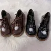 Dress Shoes Ear Bow Fluffy Thick Sole Lolitas Winter Cotton Warm Lolita Women's Black Brown Cosplay Anime Gothic Kawaii Female