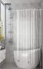 Ufiriday Pełna przezroczysta zasłona prysznicowa przezroczyste zasłony kąpielowe Peva Mildew Waterproof Waterproof Fabric Curtain for Home1285752