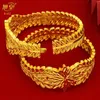 Smycken xuhuang lämnar design koppar pläterad guldarmband dubai saudiska trendiga armband armband för brudarmband arabiska smycken