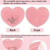 Presentförpackning transparenta förpackningsväskor för gåvor dammsäkra smycken hållbar hjärtformad vacker liten
