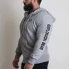 Felpe con cappuccio da uomo Cardigan con cappuccio con zip alla moda Mens Gym Muscle Training Felpa slim da uomo Giacche con cappotti casual con cappuccio a maniche lunghe